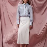 Спідниця шовк білий