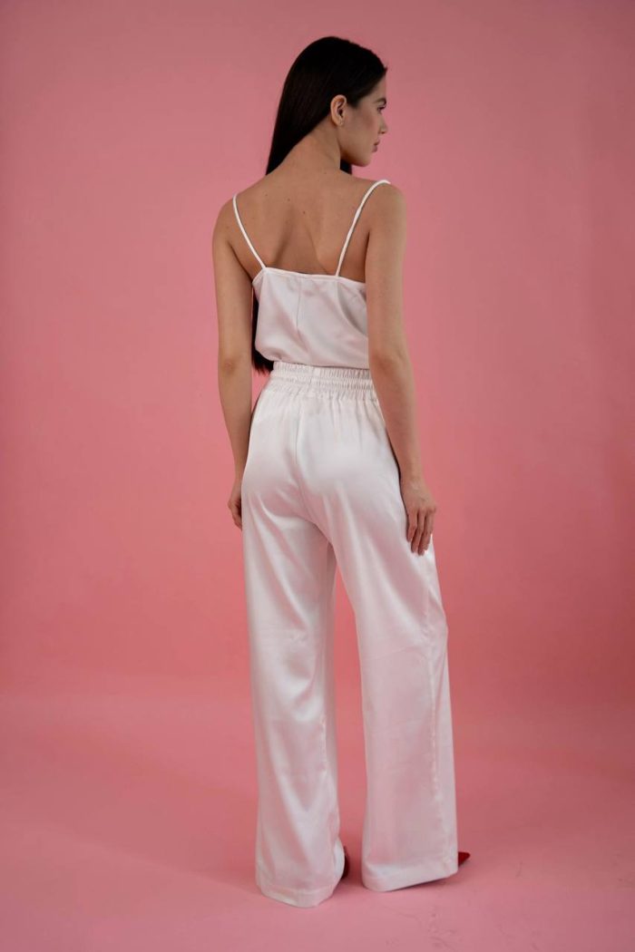 Штани шовк білий - Зображення 8