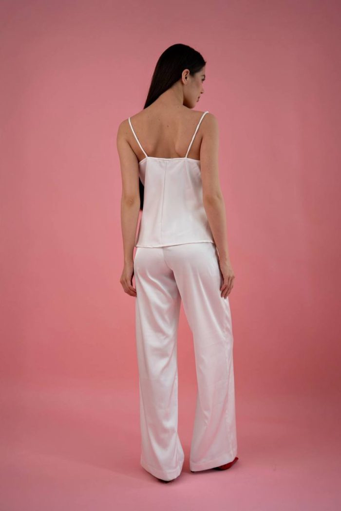 Штани шовк білий - Зображення 4