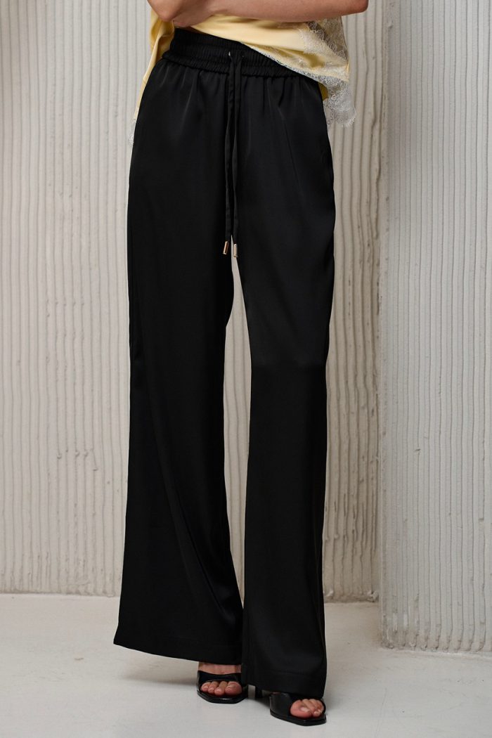 Штани шовк чорний - Зображення 2