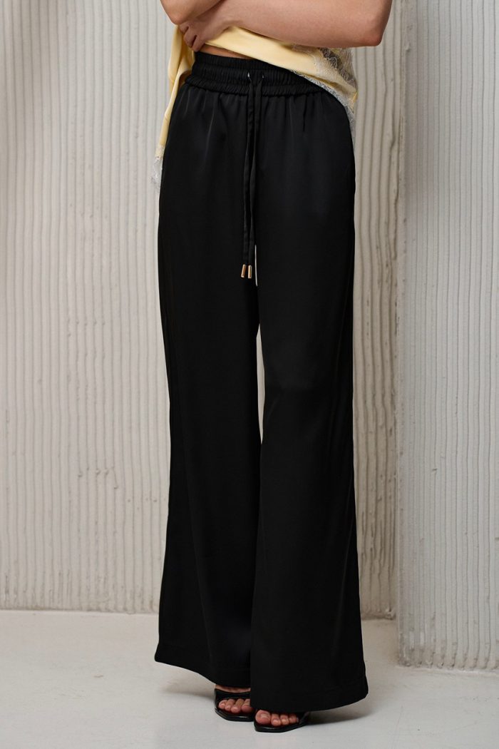 Штани шовк чорний - Зображення 4