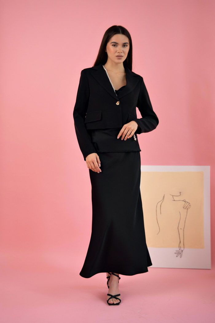 Піджак короткий чорний - Зображення 2