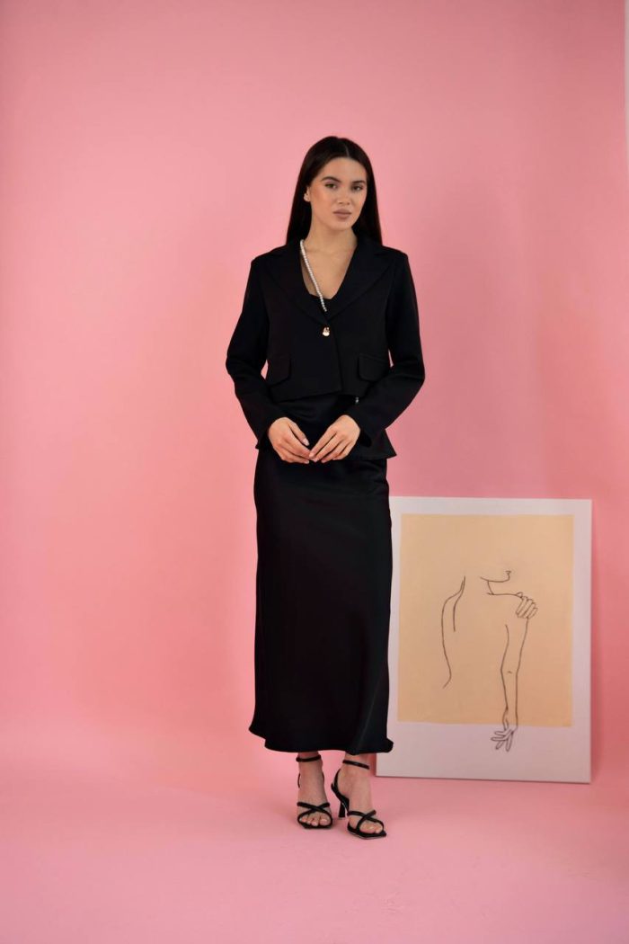 Піджак короткий чорний - Зображення 5