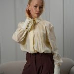 Блуза подвійна планка жовтий