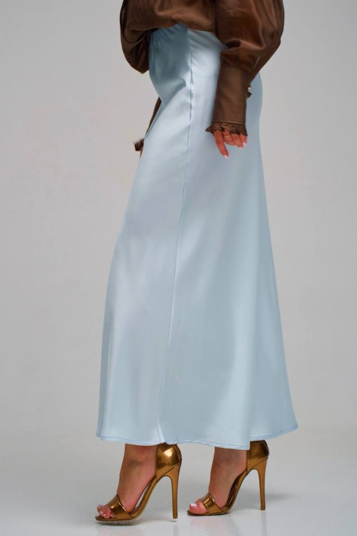 Спідниця шовк блакитний - Зображення 8