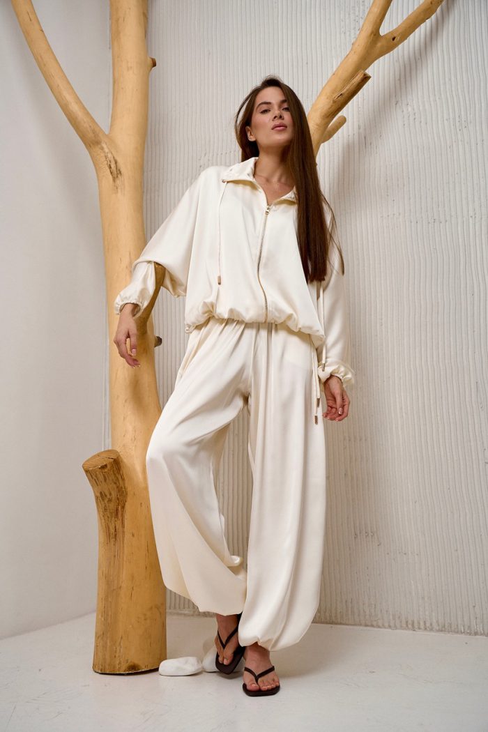 Костюм шовк Аладін молочний - Зображення 14