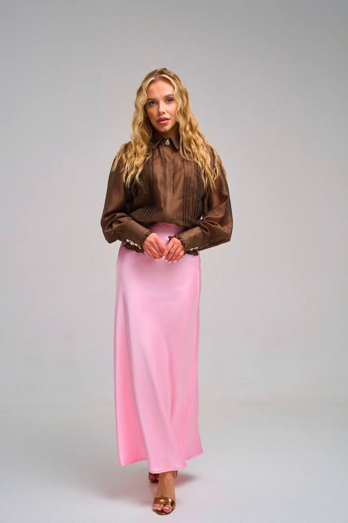 Спідниця шовк рожевий - Зображення 11