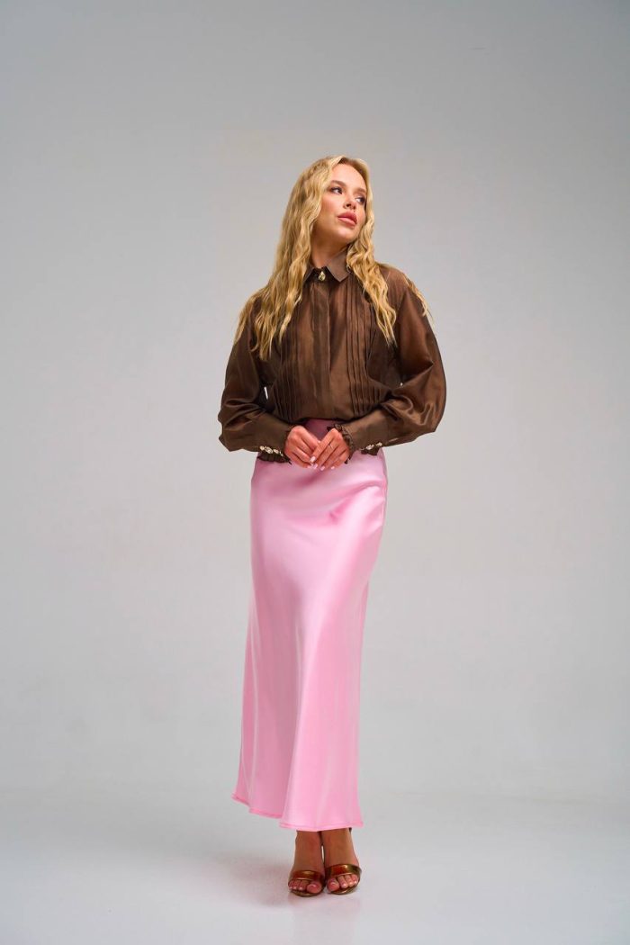 Спідниця шовк рожевий - Зображення 13