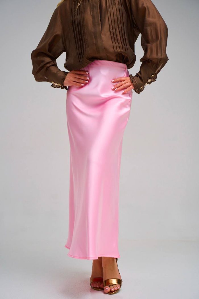 Спідниця шовк рожевий - Зображення 2