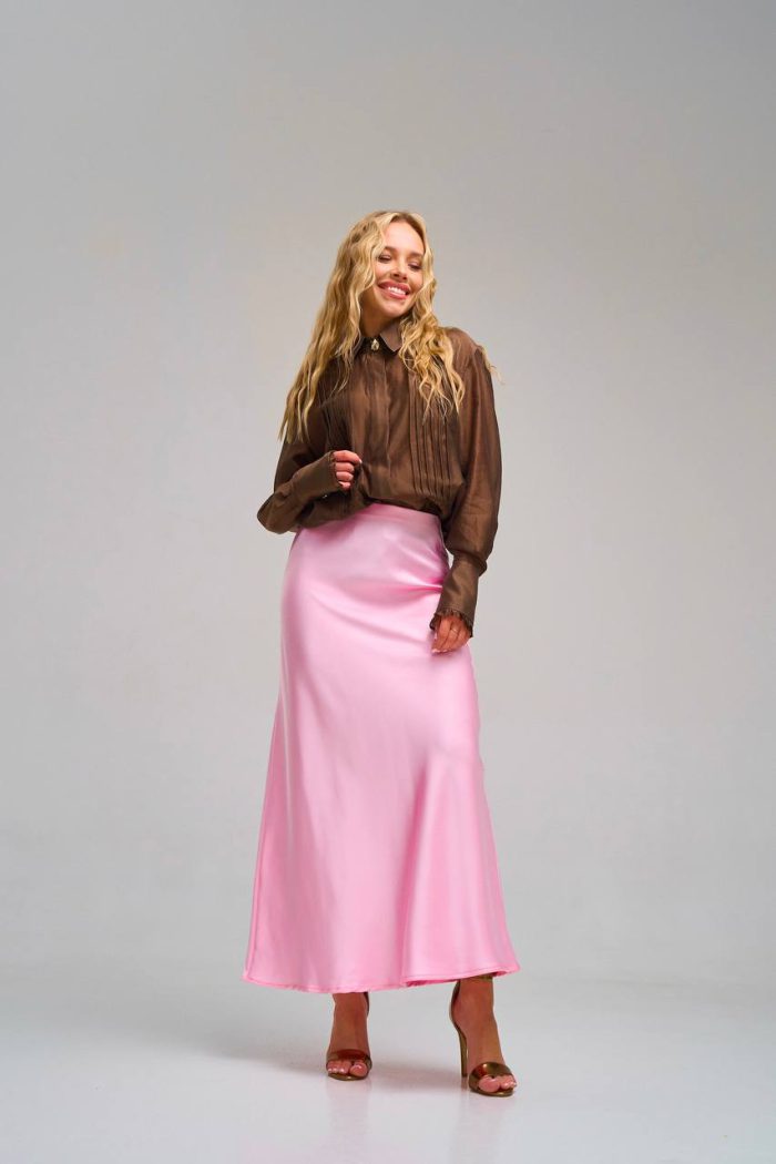Спідниця шовк рожевий - Зображення 12